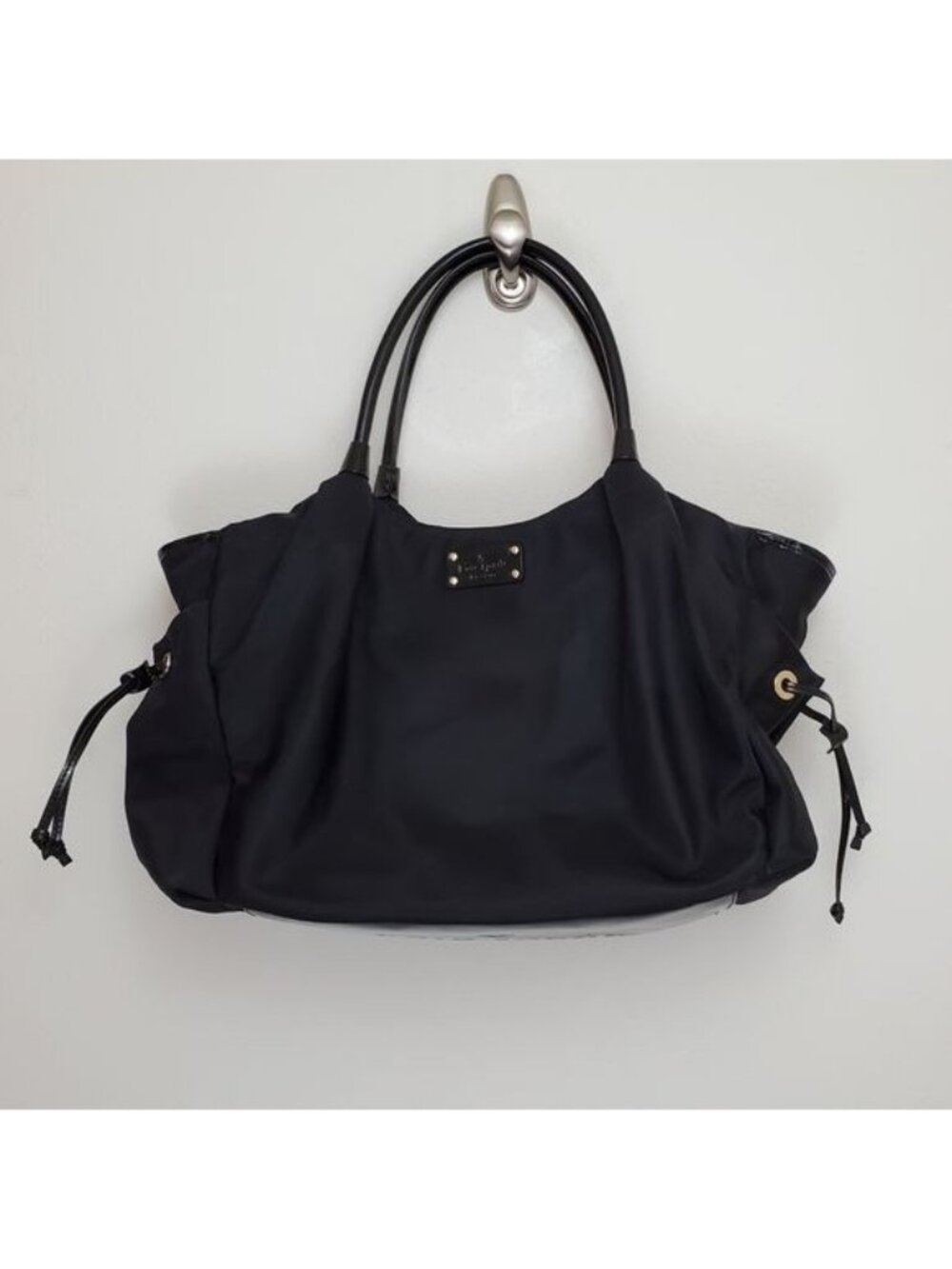 Kate Spade nylon Stevie Baby Bag black NWOT